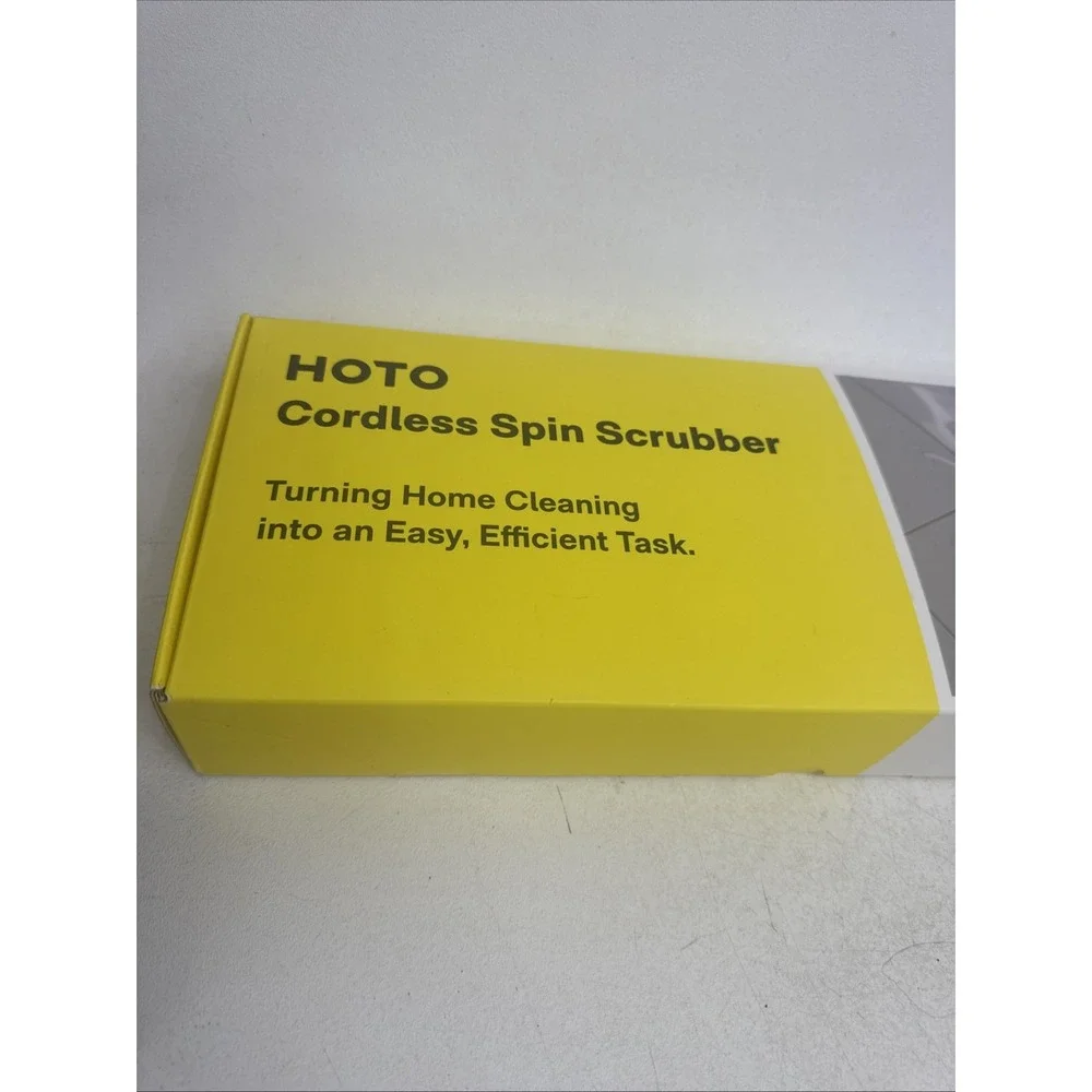 HOTO Cordless Spin Scrubber 2.5 N·M Torque 6 Brush Heads IPX7 Rated